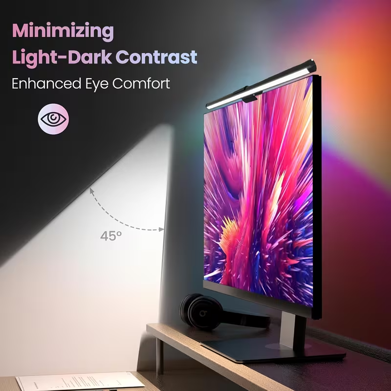 Pc Zotac Gaming - モニターライトバー LEDコンピュータースクリーン吊り下げライト RGB雰囲気テーブルランプ 無段階調光可能 仕事 学習