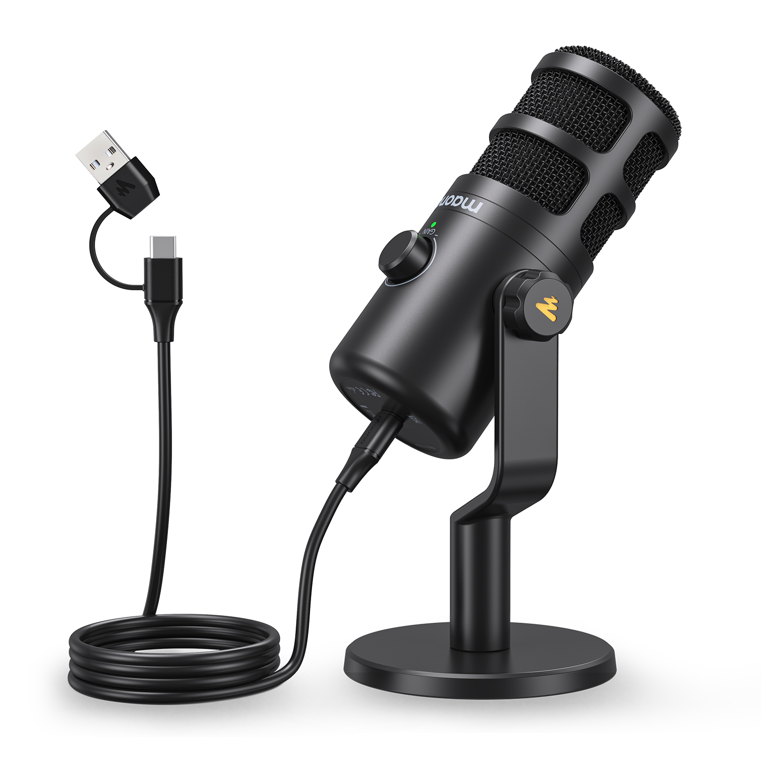 Gaming Microphone - Maono PD100U USBダイナミックマイク ポッドキャスティング 放送 ライブストリーミング
