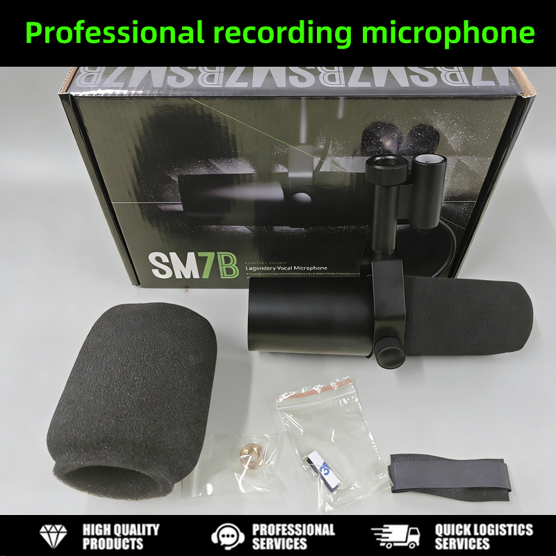 Gaming Microphone - SM7B ボーカルダイナミックマイク – XLR スタジオマイク ポッドキャスティング