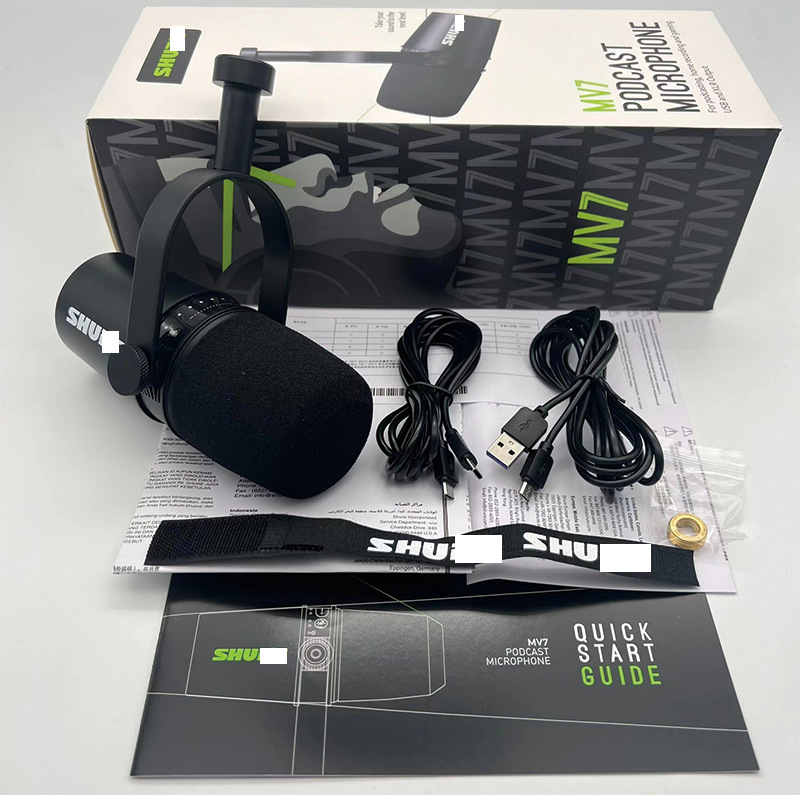 Gaming Microphone - MV7 スタジオダイナミックマイク プロフェッショナルUSBコンピューターマイク Henhao 全指向性ストリーミングゲーム放送/ポッドキャスト用
