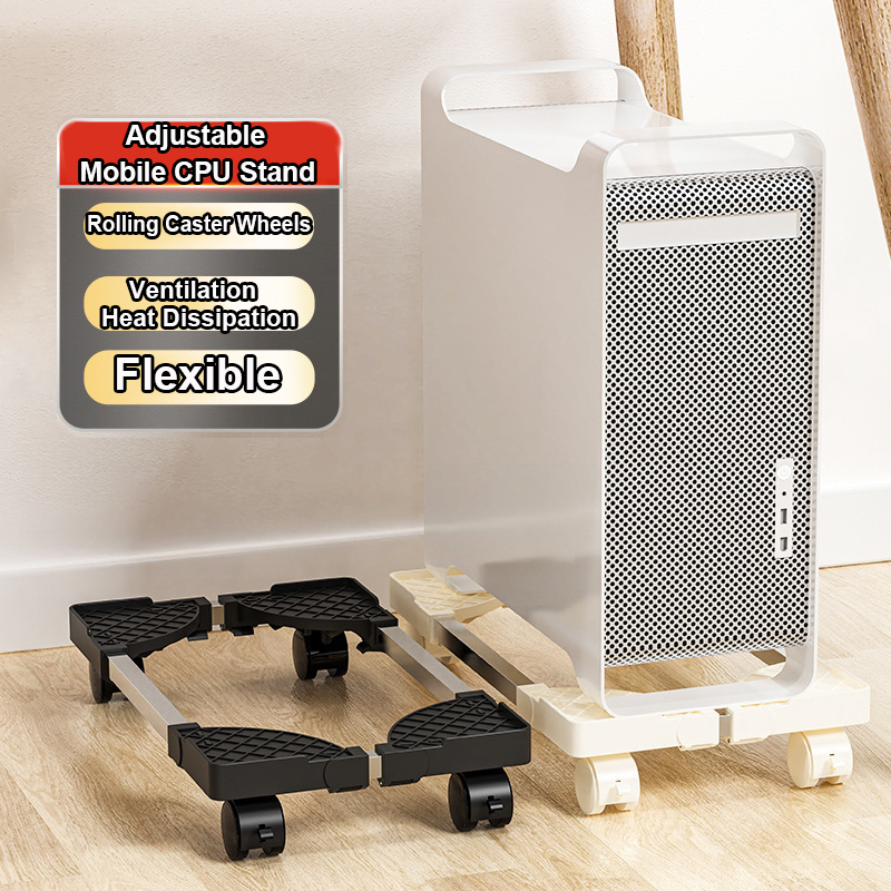 Pc Gaming Center - デスクトップタワー用コンピュータスタンド ほとんどのPCゲームデスクアクセサリーに適合 PCフロアライザースタンド 調節可能なモバイルCPUスタンド