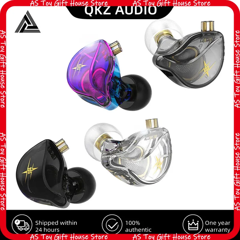 Gaming Microphone - QKZ ZXT インイヤー有線ヘッドホン ハイレゾ ダイナミックモニター マイク付き