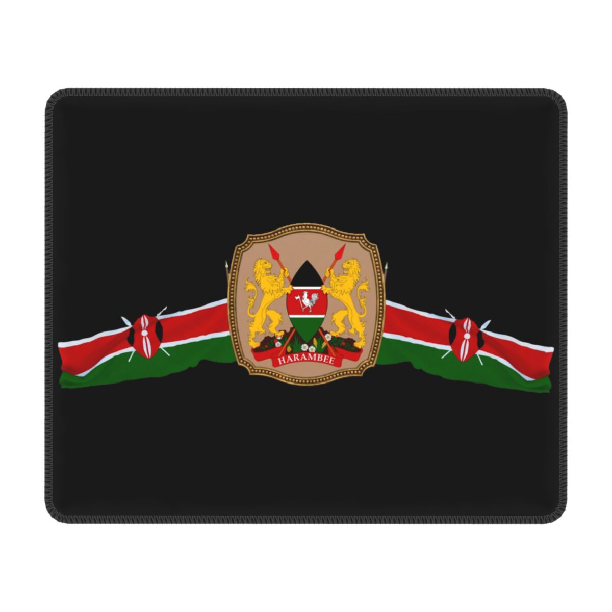 Pc Gaming Kenya - ケニア国旗のカスタム紋章マウスパッドカスタマイズされた滑り止めラバーベースゲーミングマウスパッドアクセサリーオフィス PC デスクマット