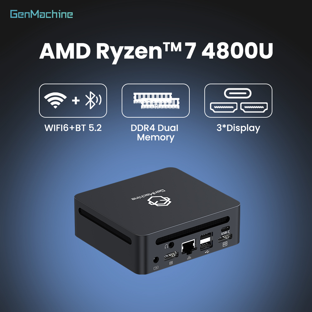 Pc Gaming Amd Ryzen 7 - GenMachineミニPC AMD Ryzen 7 4800U 8コア16スレッド