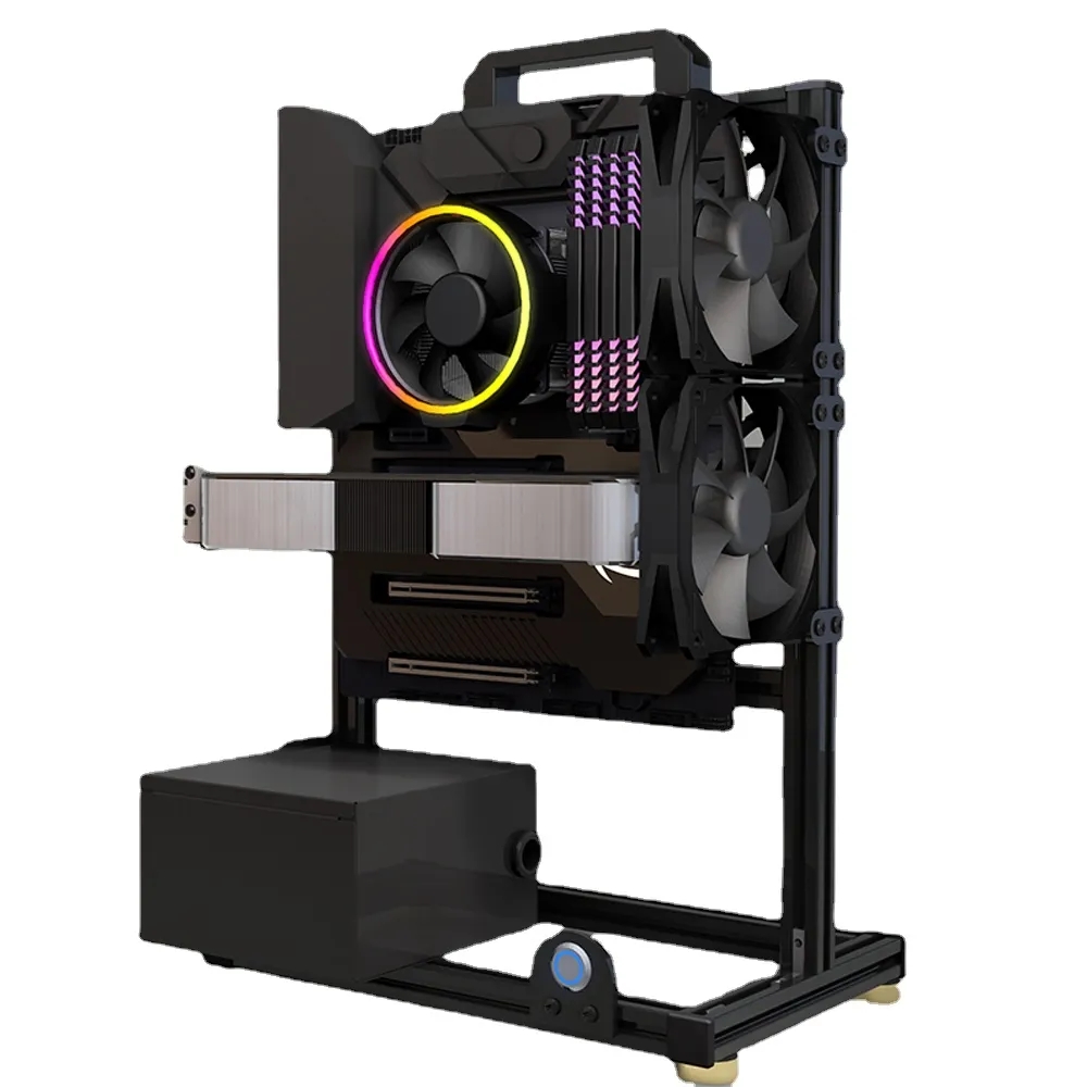 Mod atx-PC用オープンケース,アルミニウム,創造的で - Pc Gaming Center のレビューと価格