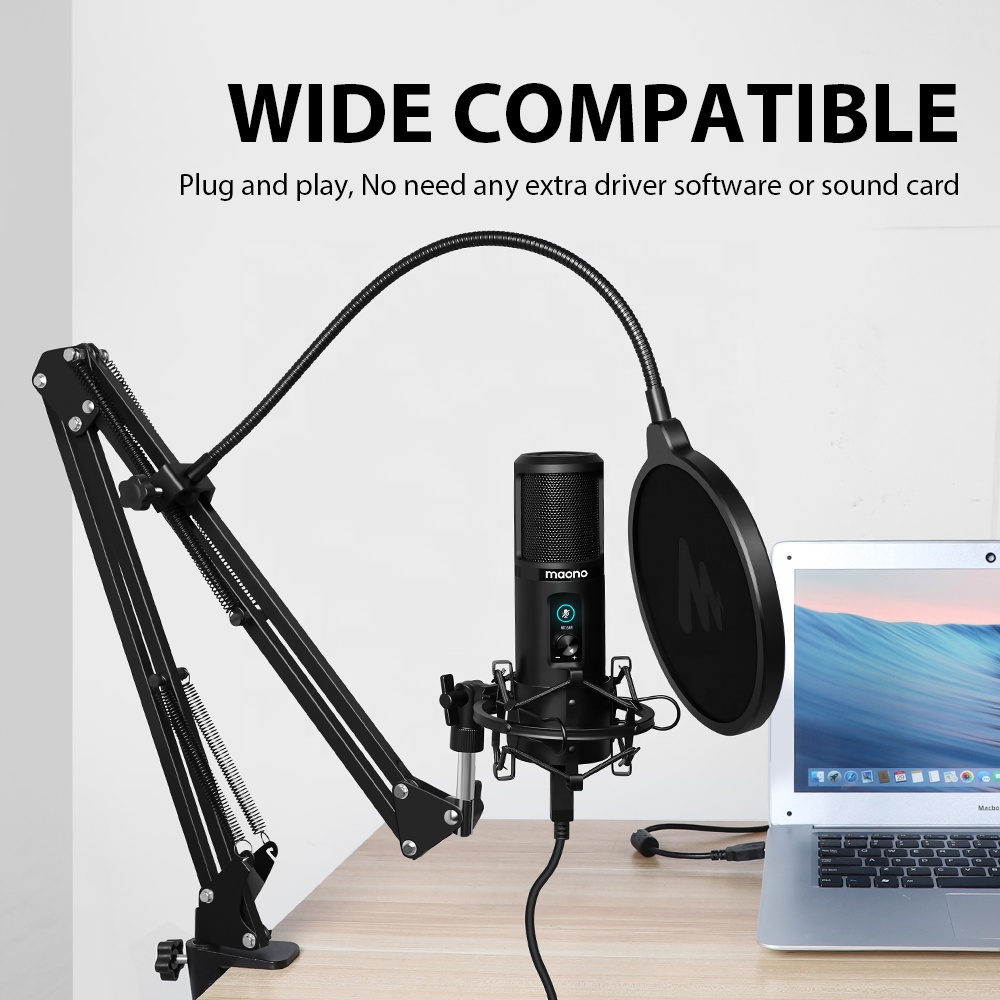 MAONO プロフェッショナルUSBマイク スタジオマイク  - Gaming Microphone のレビューと価格