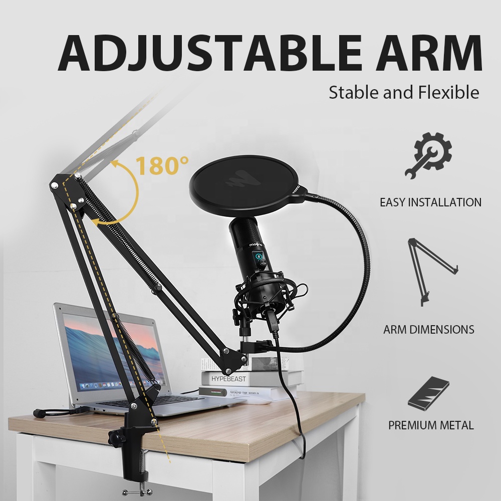 MAONO プロフェッショナルUSBマイク スタジオマイク  - Gaming Microphone のレビューと価格
