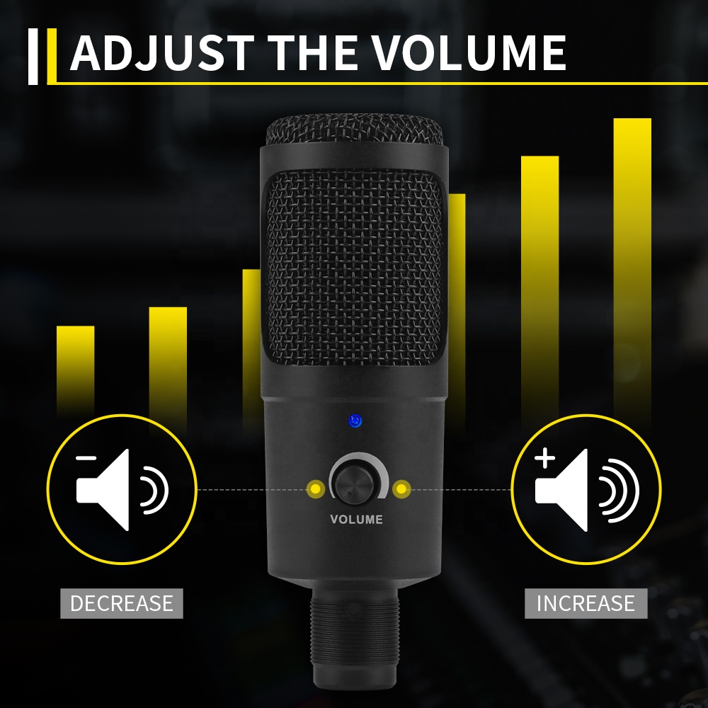 XTUGA K30 プロ仕様 有線スタジオ録音カラオケ三脚ス - Gaming Microphone のレビューと価格