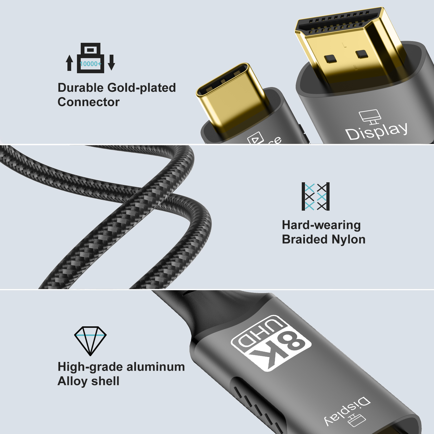 8K タイプ C - HDMI 2.1 ケーブル 32.4G - Pc Zotac Gaming のレビューと価格