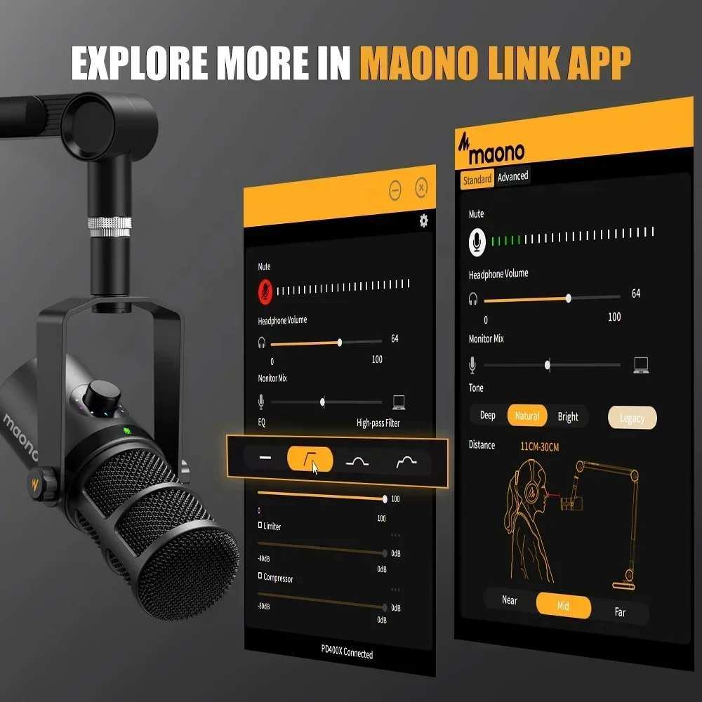 MAONO ダイナミックマイク XLR USB デュアルモー - Gaming Microphone のレビューと価格