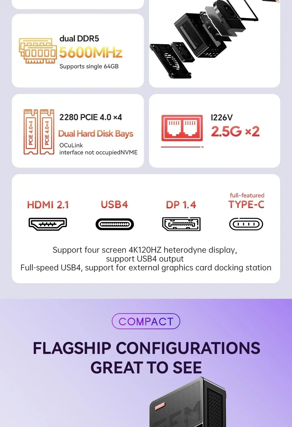 Aoostar GEM12 AMD Ryzen 7 8845 - Pc Gaming Amd Ryzen 7 のレビューと価格
