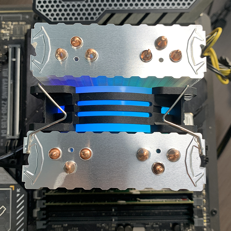 90MM ARGB CPUクーラーファン RGB LED 6 - Pc Gaming Center のレビューと価格