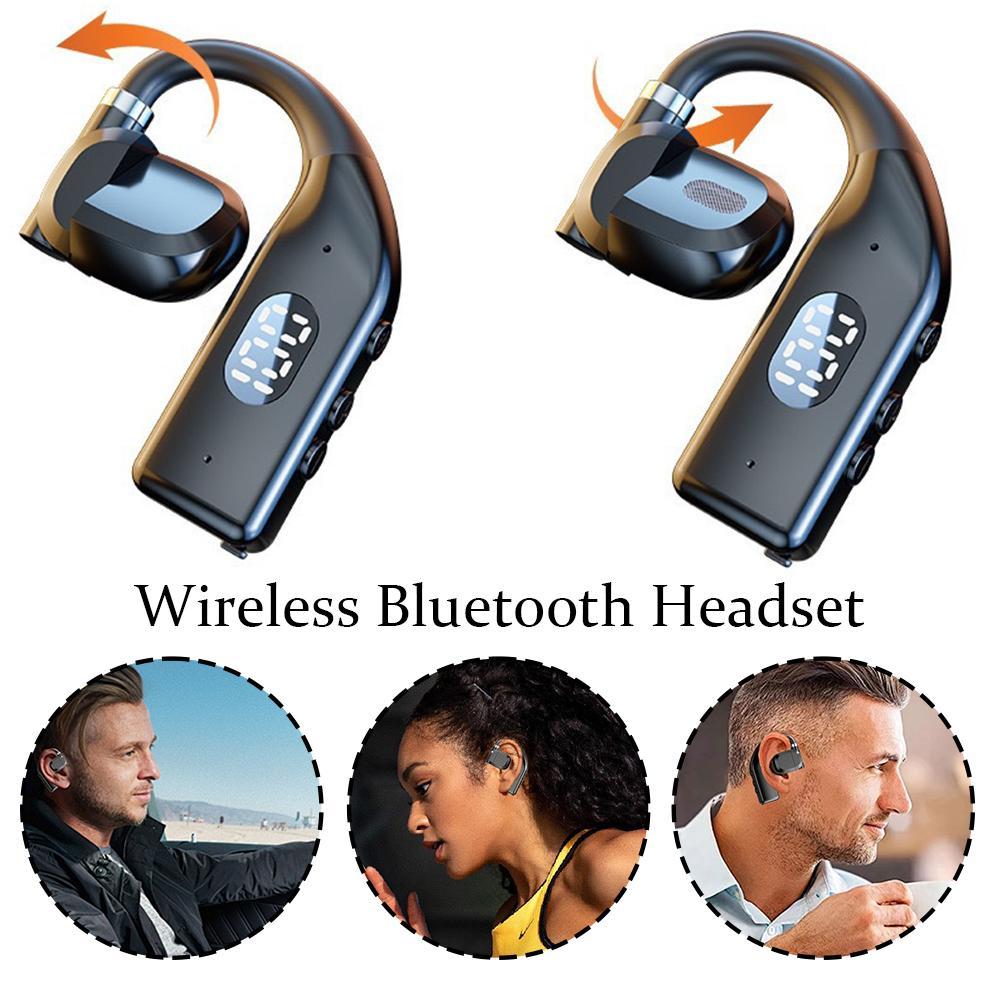 イヤーフックワイヤレス Bluetooth ヘッドフォン骨伝 - Gaming Microphone のレビューと価格