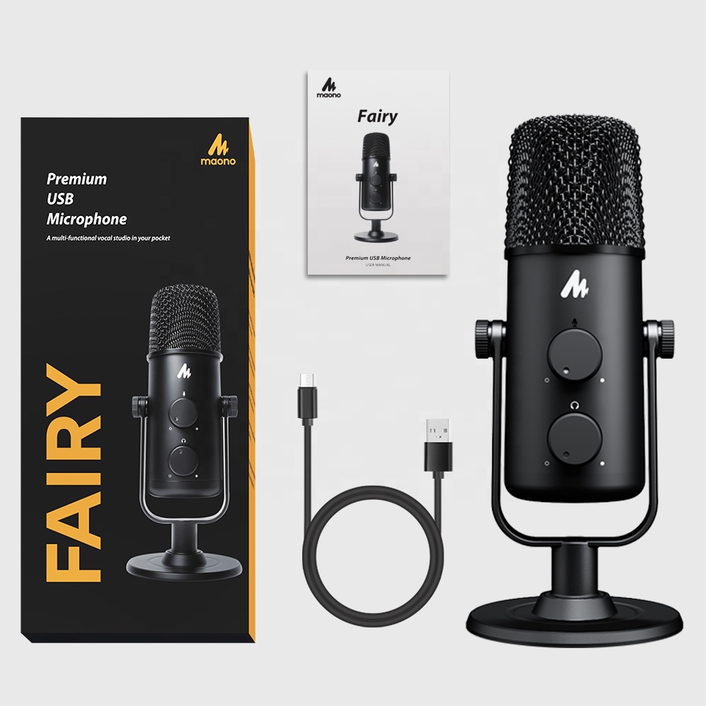 MAONO USB Type-C接続 PCスタジオコンデンサ - Gaming Microphone のレビューと価格