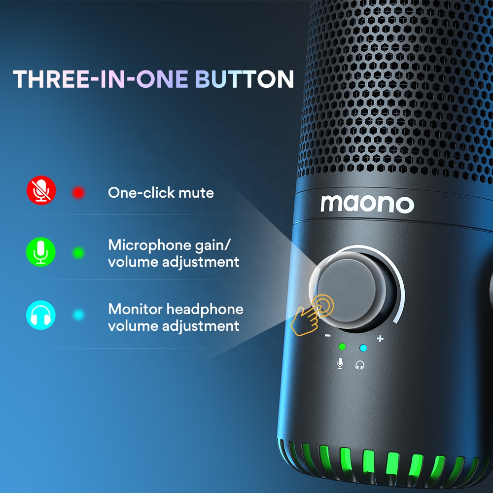 Maono DM30 プログラム可能なRGBゲーミングマイク - Gaming Microphone のレビューと価格