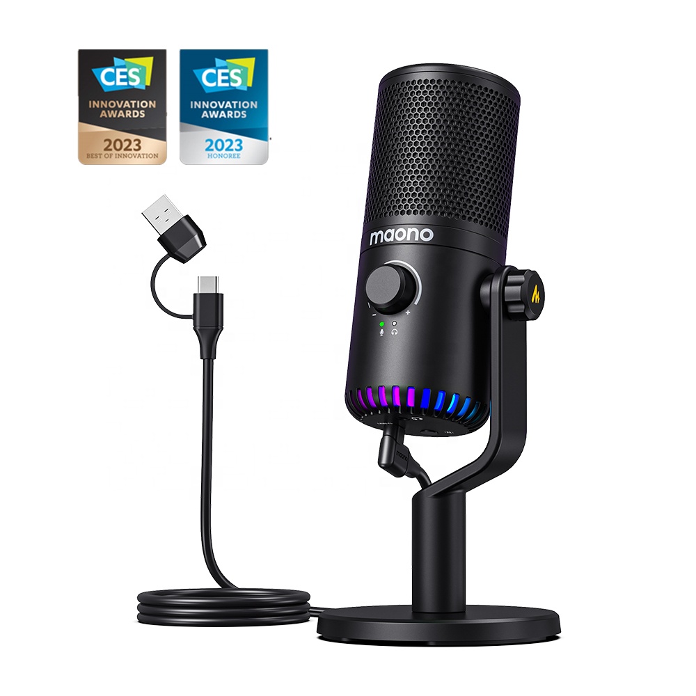 Maono DM30 ゲーミングマイク RGBライト付き U - Gaming Microphone のレビューと価格