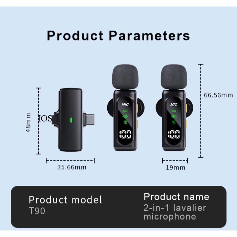 ミニワイヤレスラベリアマイク iPhone Android用 - Gaming Microphone のレビューと価格