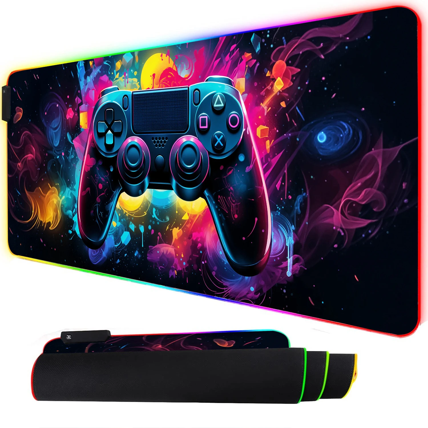 RGB ネオンゲーミングコントローラーアートマウスパッド L - Rgb Mousepad のレビューと価格