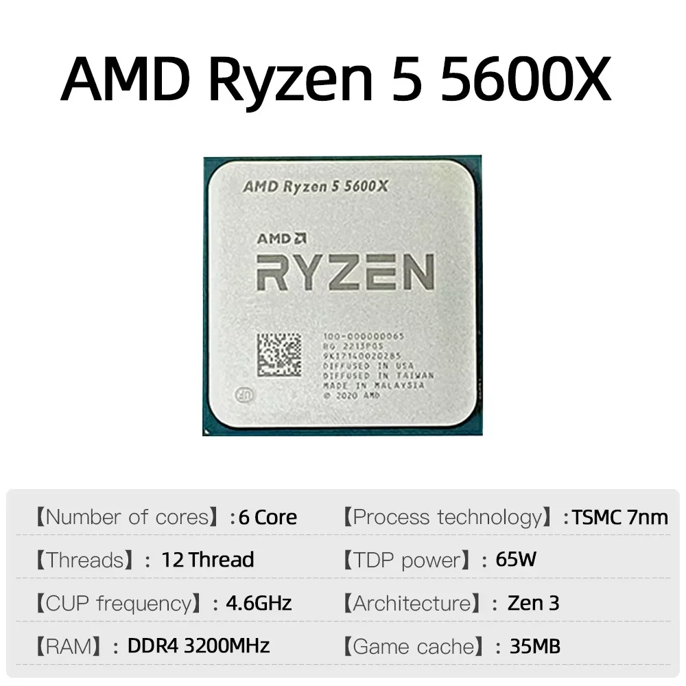 AMD Ryzen 5 5600X 7NMプロセッサー 新型 - Amd Cpu Ryzen 5 のレビューと価格