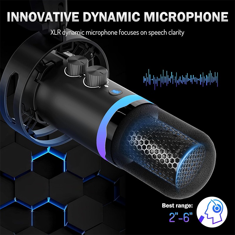 USB ゲーミングマイク ブームアームスタンド付き ノイズキ - Gaming Microphone のレビューと価格