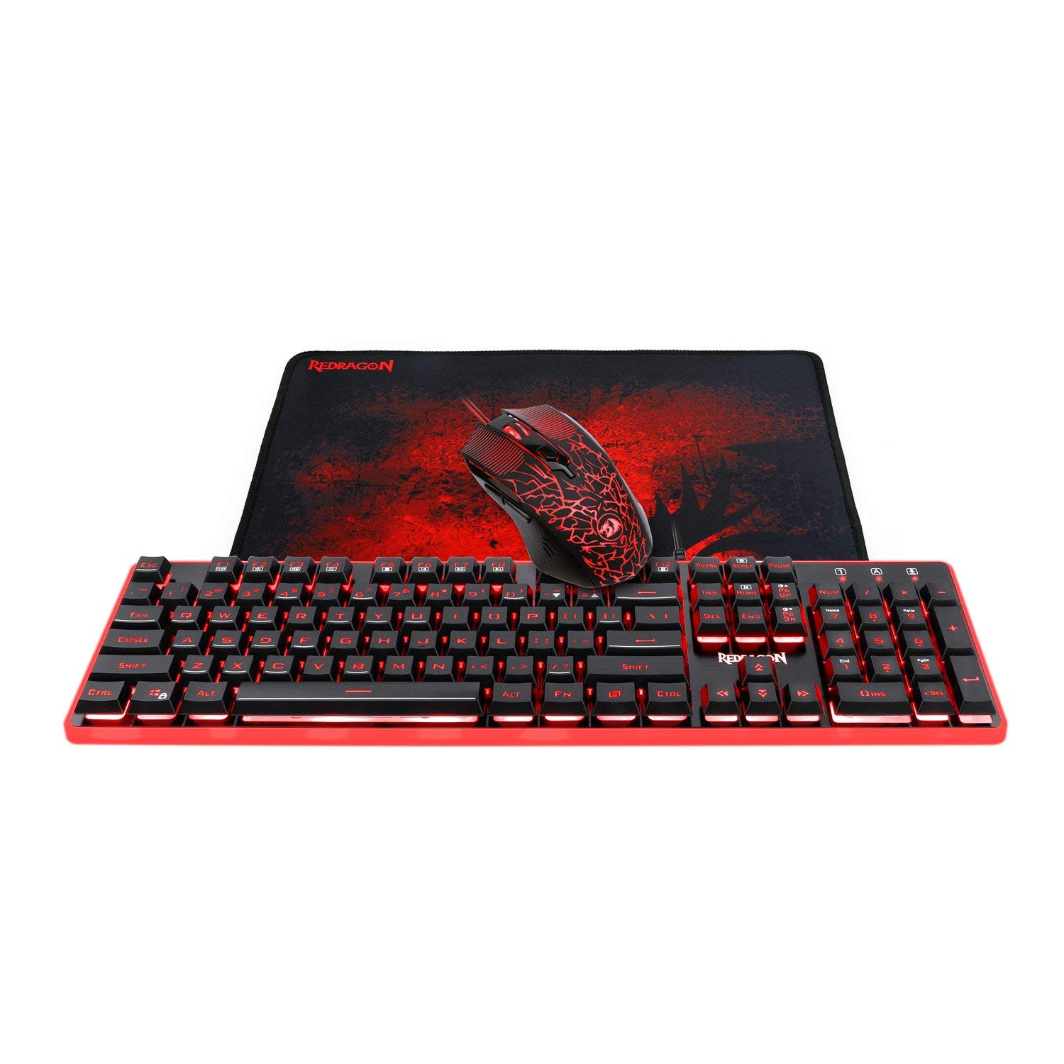 Redragon S107 RGB ゲーミングキーボード＆マ - Rgb Mousepad のレビューと価格