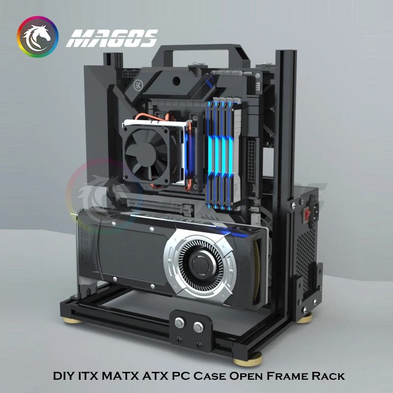創造的なゲーマーコンピュータケース,PC用のオープンフレーム - Pc Gaming Center のレビューと価格